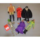 Assorted vintage action figures: LJN V Enemy Visitor; Ideal STAR Team Knight of Darkness;