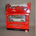 2 Radio Control Cars i 1/12 Scale - Ferrari Spider VGB and Audi Q7 G in Poor box (2)