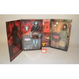 Two Sideshows Collectibles 12" action figures: Planet of the Apes Zira; Hellboy Abe Sapien.