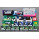 19 x diecast models, mainly Corgi Vanguards, including Emergency Motors and Classics. VG, boxed.