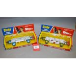 Two boxed Dinky Toys diecast models inspired by the Gerry Anderson TV series 'Space 1999',