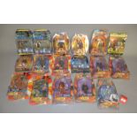 17 x Character Doctor Who action figures. All carded, in need of cleaning.