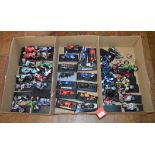 Forty seven unboxed diecast motorcycle models by Maisto and others, predominantly in 1:18 scale,