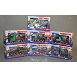 Seven Corgi Truckfest 1:50 scale diecast models: CC13220; CC13704; CC13417; CC13808; CC12817;