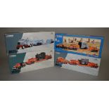 Four Corgi 1:50 scale diecast models: US Road Transport 55301 Allied Diamond T980 & 24 Wheel Girder