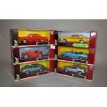 Six Road Signature 1:18 scale diecast model cars,