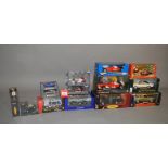 A quantity of diecast model cars in 1:43 and 1:24 scale by Bburago, Hot Wheels, etc.