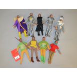 Mego World's Greatest Super Knights and Robin Hood and the Merry Men action figures: King Arthur;