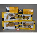 6 x Caterpillar CAT, 1/50 Scale models of Earthmoving equipment.