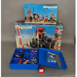 Playmobil Knights Rare Playmobil System Vinyl carry case containing a good quantity of Knights,