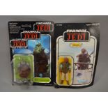 Two Star Wars Return of the Jedi 3 3/4" action figures,