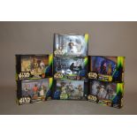 Seven Hasbro Star Wars Power of the Force 2 action figure sets: Death Star Escape;