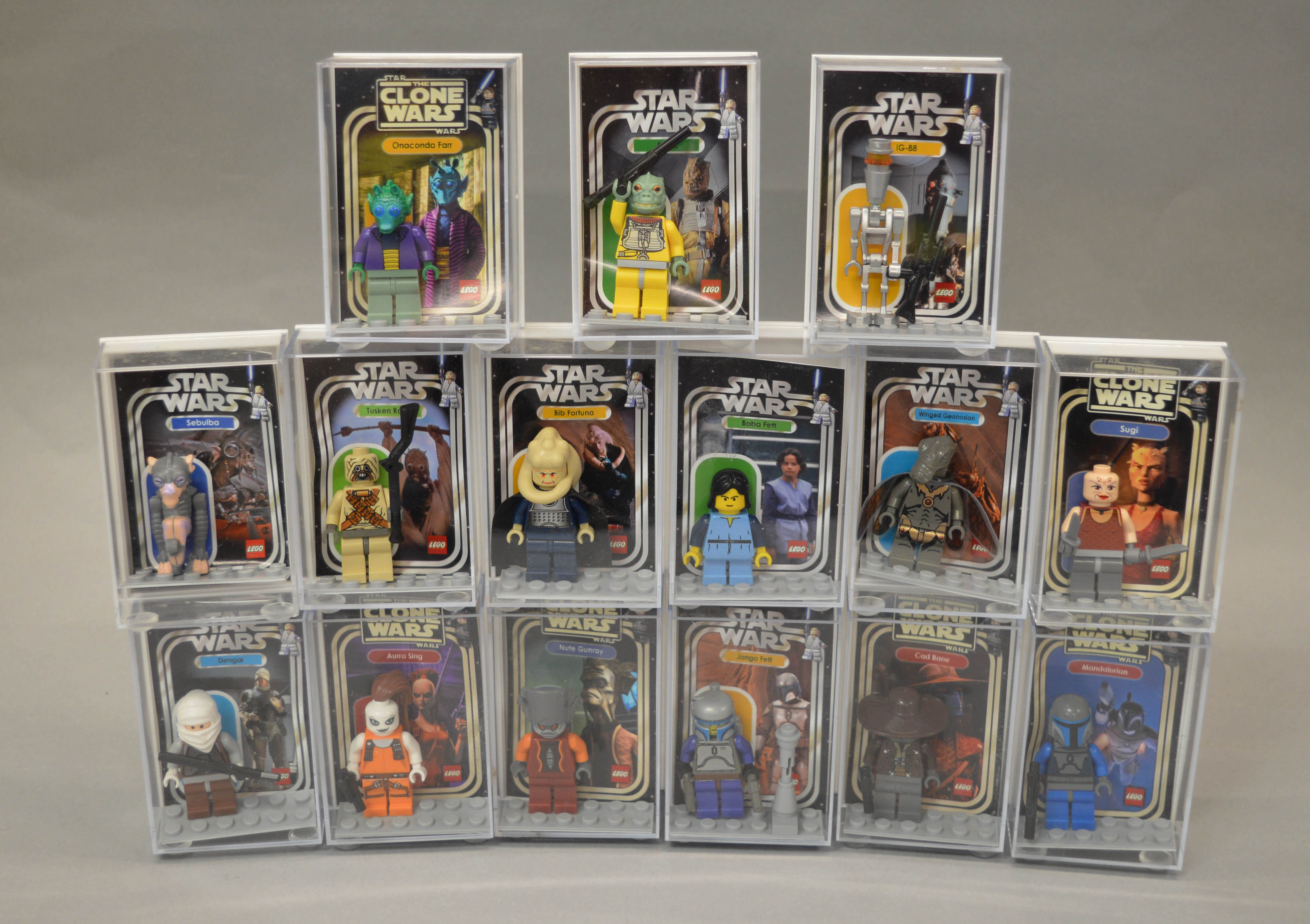 15 x Lego Star Wars minifigures, including Bounty Hunters..