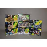 Eight Kenner/Hasbro Power of the Force 2 action figures and playsets: Dewback and Sandtrooper;