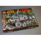 Lego Star Wars 7261 'Clone Turbo Tank', in generally F box with some creasing and undulation,