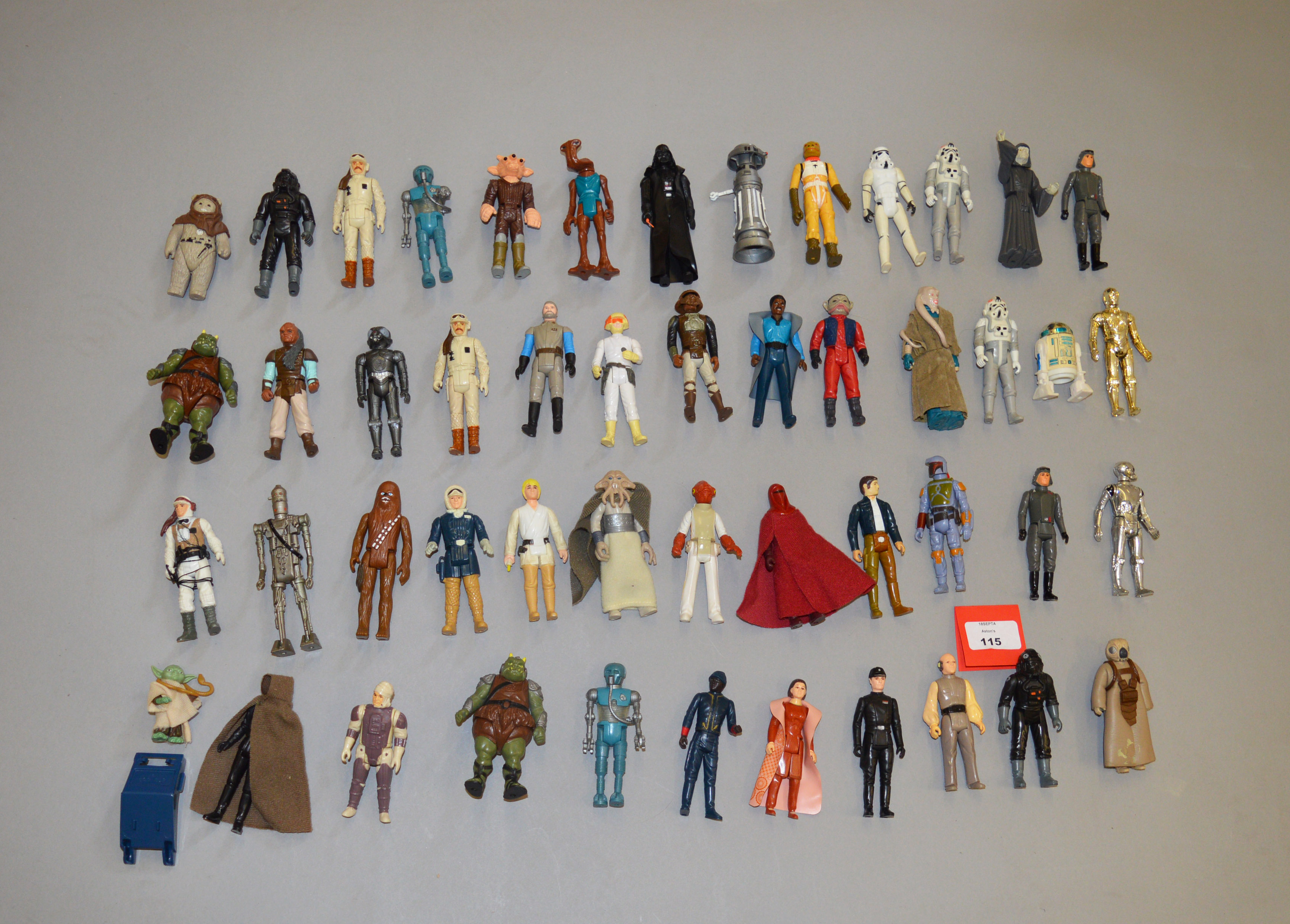 59 x Kenner Star Wars 3 3/4" action figures. Mostly G-VG.