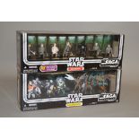 Two Hasbro Star Wars Saga Collection figure packs: Death Star Briefing,