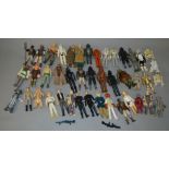 43 x Kenner Star Wars 3 3/4" action figures. Playworn.