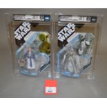 Two Hasbro Star Wars 30th Anniversary Collection Ralph McQuarrie Concept figures,