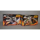 Two Hasbro Star Wars Revenge of the Sith vehicles: ARC-170 Fighter; Republic Gunship.