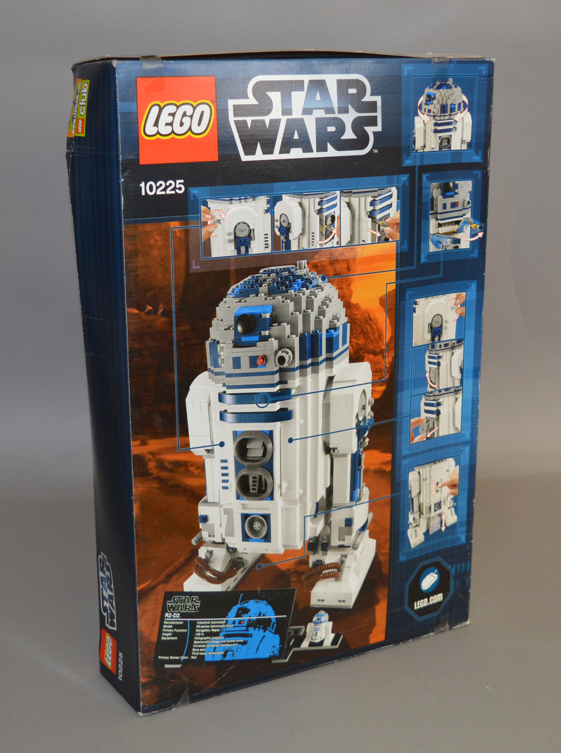 Lego Star Wars 10225 'R2-D2', in generally F/G box, with undulation, crushing and creasing.