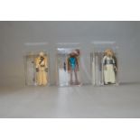 Three Kenner Star Wars 3 3/4" action figures,