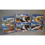 Six boxed Hasbro Star Wars 'Attack of the Clones' vehicles including 2 x 'Jango Fett's Slave I',