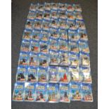 56 x Hasbro Star Wars Saga Attack of the Clones action figures, all sealed on VG cards.