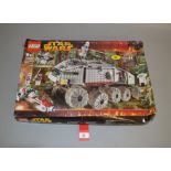 Lego Star Wars 7261 'Clone Turbo Tank', in generally F box with some creasing and undulation,