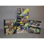 Seven Kenner/Hasbro Star Wars Power of the Force 2 figures and playsets: Endor Attack;