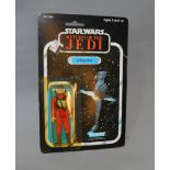 Kenner Star Wars Return of the Jedi B-Wing Pilot 3 3/4" action figure on a 77 back card.