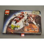Lego Star Wars 7163 'Republic Gunship', in generally G box with some undulation, creasing,
