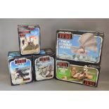 Five boxed vintage Star Wars Mini-Rrigs and Vehicles by Kenner and Palitoy,