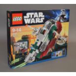 Lego Star Wars 8097 'Slave I', in generally G/G+ box with some crushing and creasing.