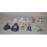 10 x Star Wars Lego style wall decorations. VG.