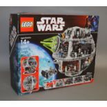 Lego Star Wars 10188 'Death Star', in generally G box with some scuffing and creasing.