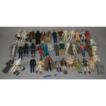 42 x Kenner Star Wars 3 3/4" action figures. Playworn, unboxed.