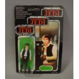 Palitoy Star Wars Return of the Jedi Han Solo (large head) 3 3/4" action figure,