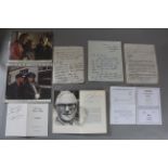 Dick Emery signed letter written by Dick when performing at the Grand Theatre Wolverhampton on 29th