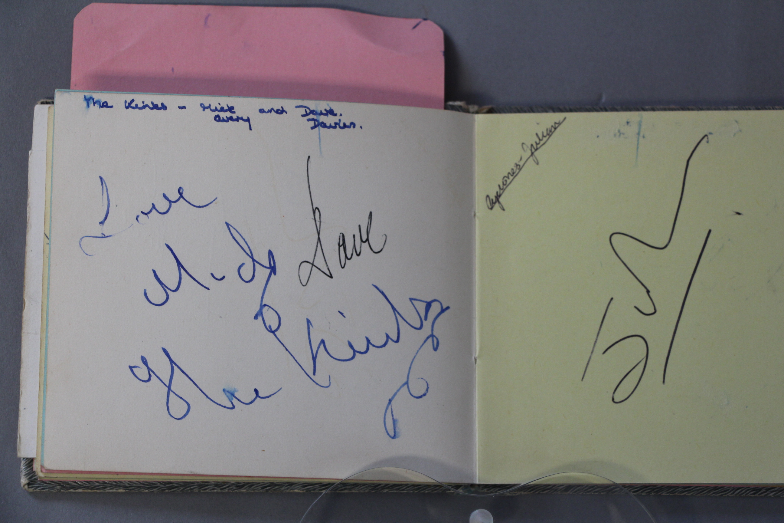 An autograph book with signatures and many car registrations of the groups collected personally by - Image 9 of 22