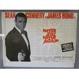 Two "Never Say Never Again" James Bond rolled condition British Quad film posters starring Sean