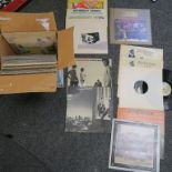 Box of vinyl LP records inc America - Holiday, Homecoming, John Miles - Stranger in the City,