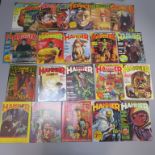 The House of Hammer horror film magazines including No 1 (October 1976) thru no 23 featuring comics