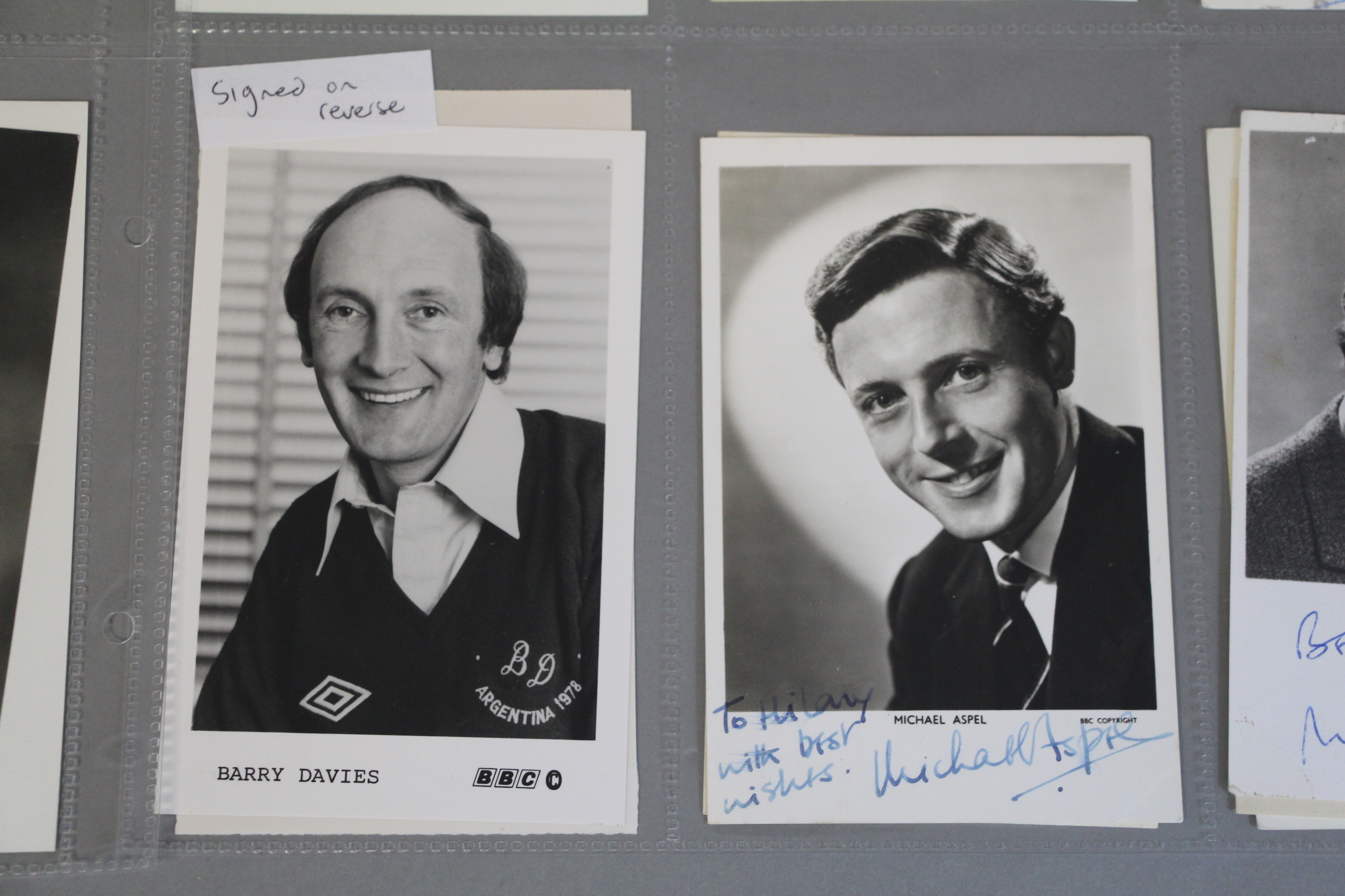 Collection of signed photo cards 6 x 4 inch approx including Charlie Drake x2, Arthur Askey x2 x2, - Image 6 of 8