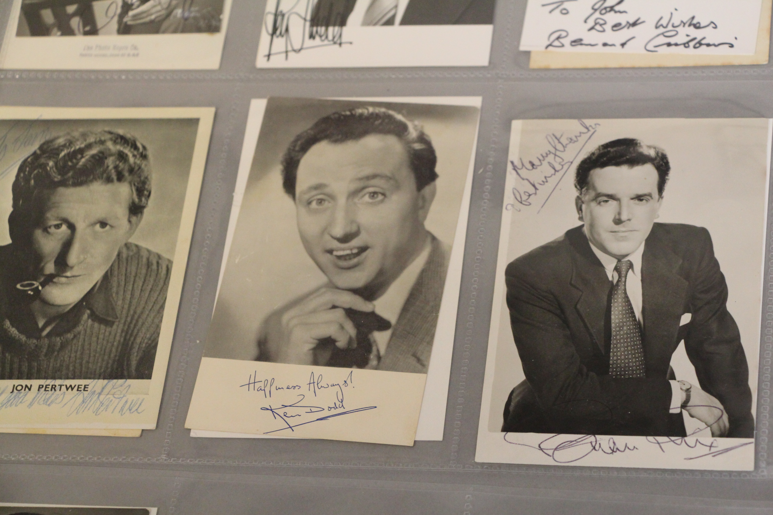 Collection of signed photo cards 6 x 4 inch approx including Charlie Drake x2, Arthur Askey x2 x2, - Image 8 of 8