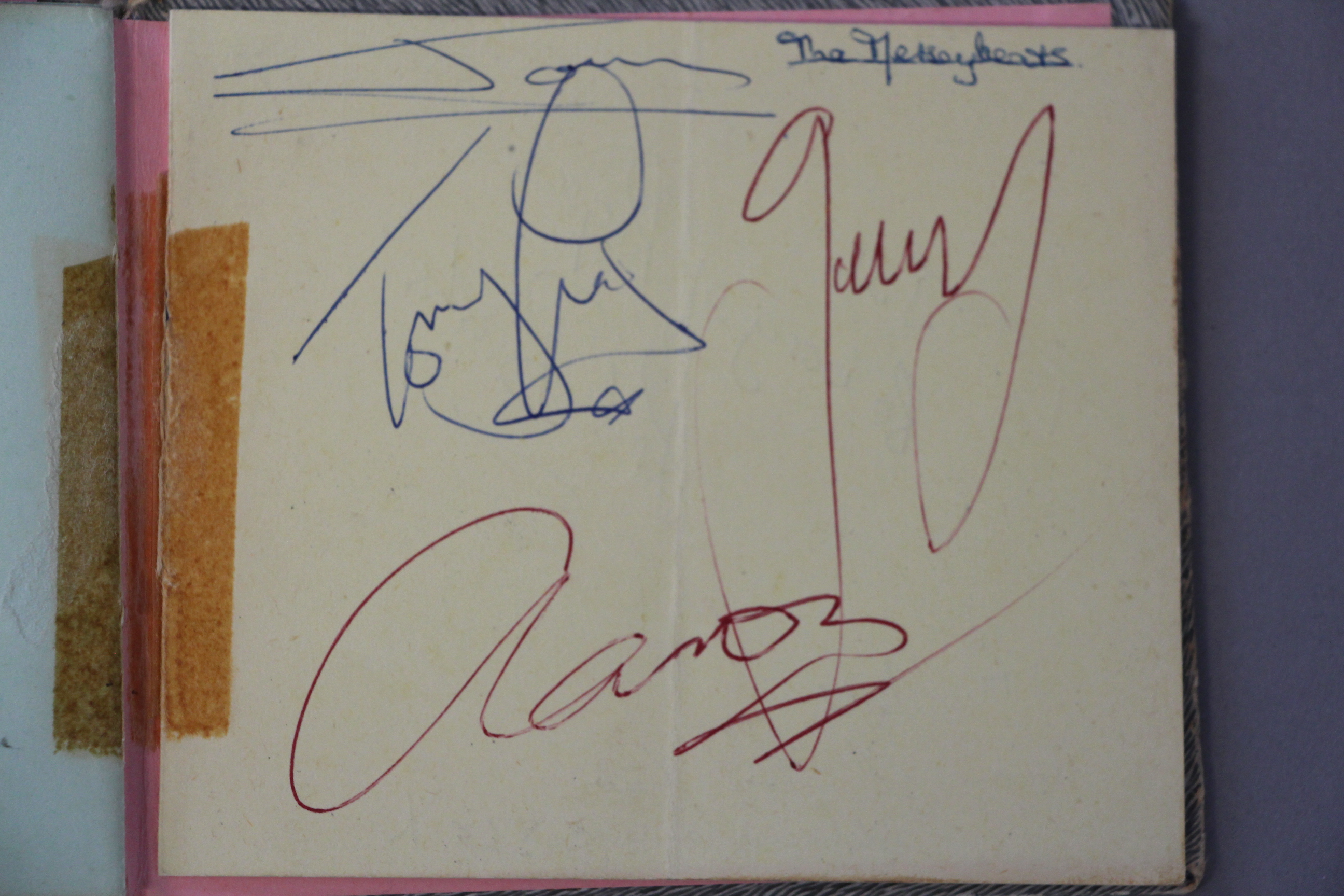 An autograph book with signatures and many car registrations of the groups collected personally by - Image 21 of 22