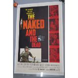 6 Linen backed US one sheets including "The Naked and the Dead" 1958 First release starring Aldo