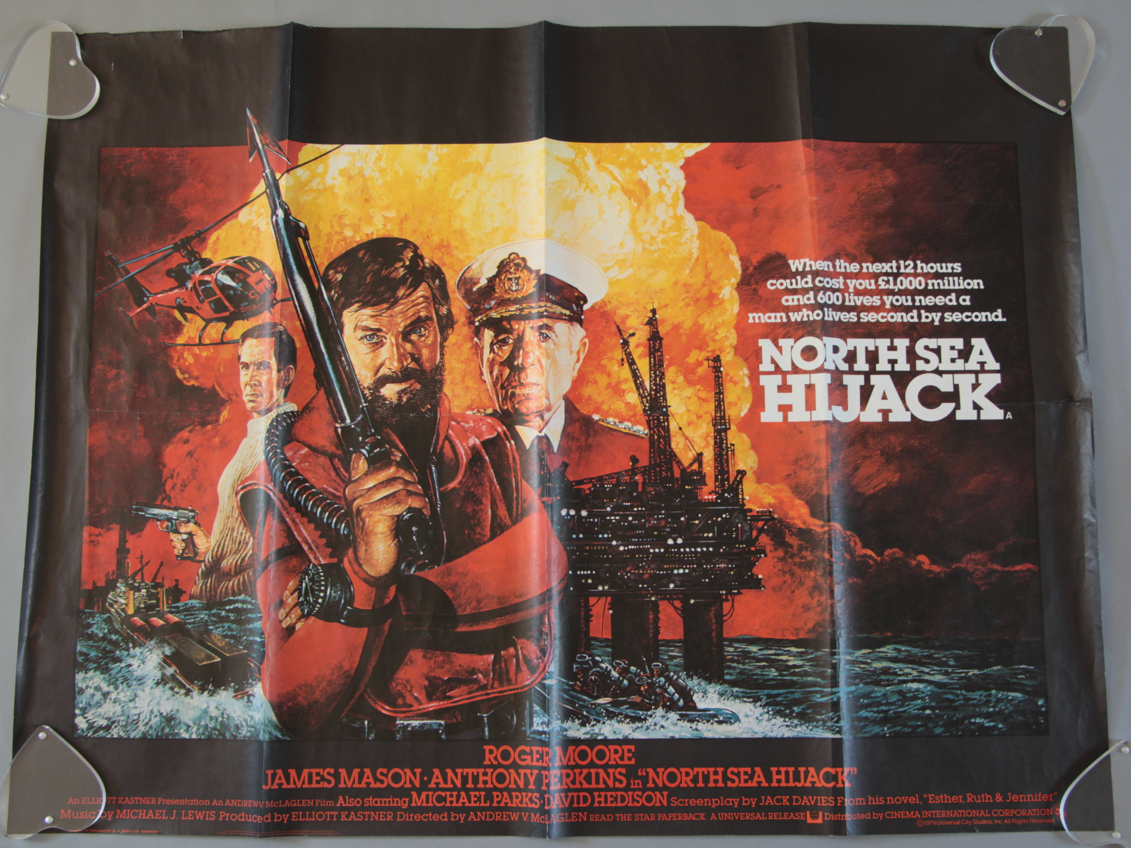 Ten British Quad film posters including The Sea Wolves, North Sea Hijack stars Roger Moore, - Image 2 of 5