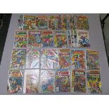 Marvel comics King Conan #1, The Champions #1, Man-thing #1, Sub-mariner #14, 21, 22, 25, 27, 40,