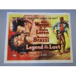 "Legend of the Lost" (1957) Original British Quad film poster starring John Wayne & Sophia Loren,